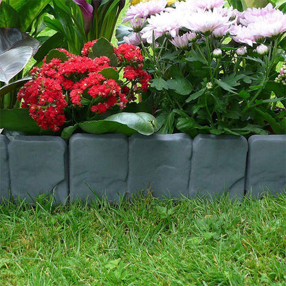 Garden Edging Stone-Look Lightweight Tool-Free