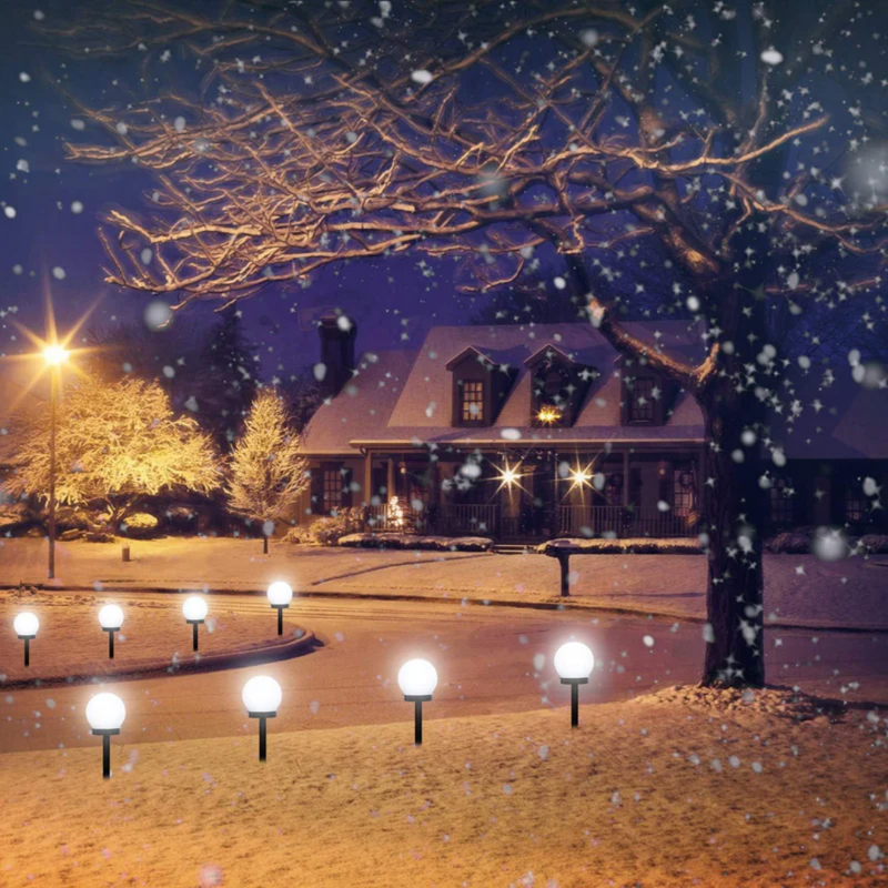 Garden Globe Lights Solar Warm White Set of 2