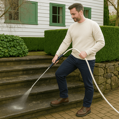 Garden Hose Nozzle High-Pressure Dual Spray Rotating Handle
