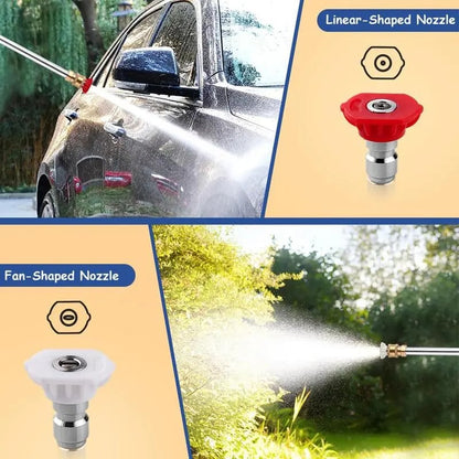 Garden Hose Nozzle High-Pressure Jet & Fan