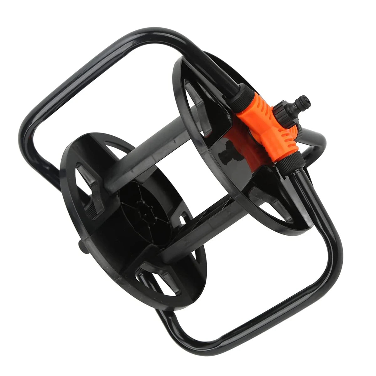 Garden Hose Reel Freestanding Crank Handle & Hose Guide