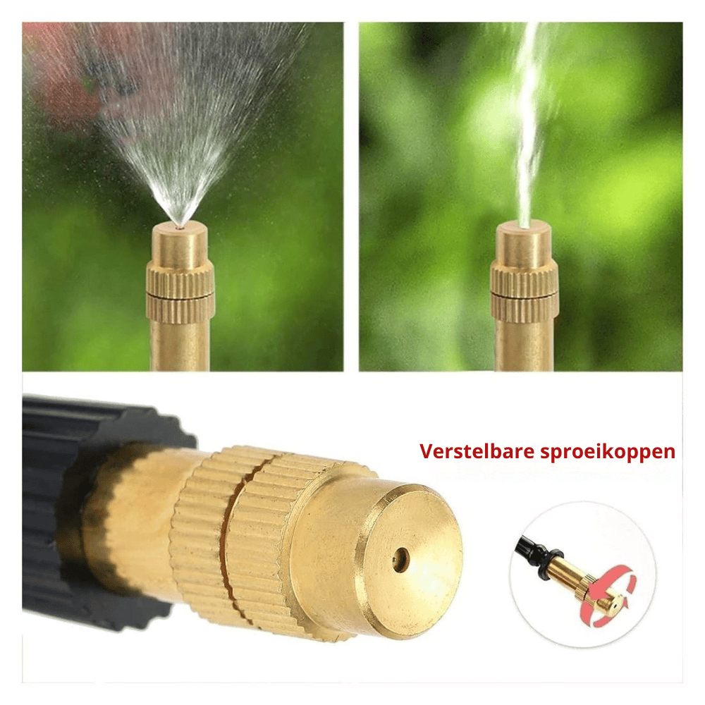 Garden Irrigation System 360° Spray & Quick Couplers
