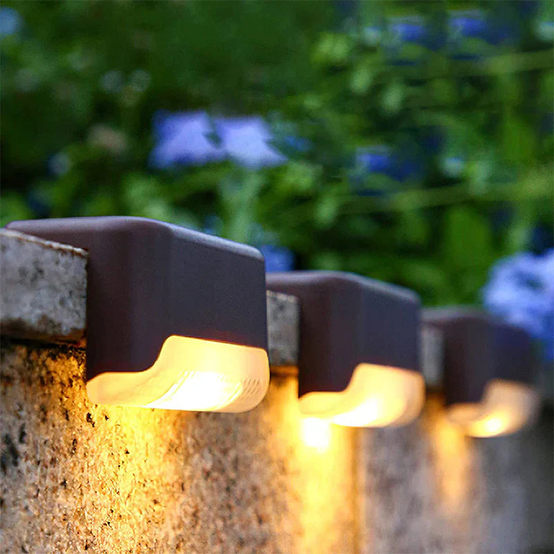 Garden Path Lights Solar Warm White Set of 4