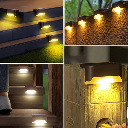 Garden Path Lights Solar Warm White Set of 4
