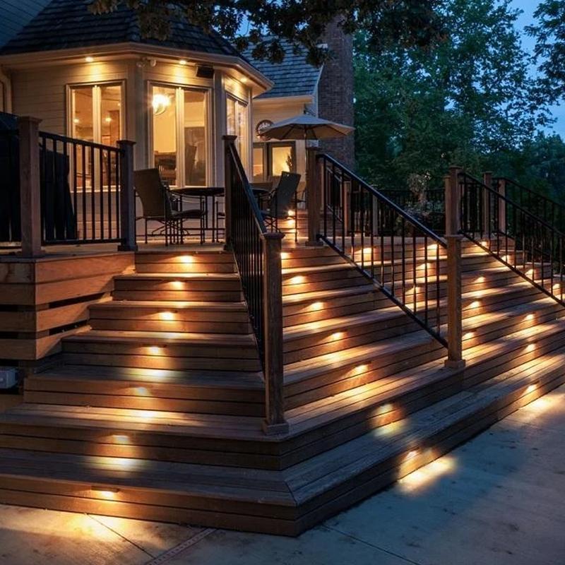 Garden Path Lights Solar Warm White Set of 4