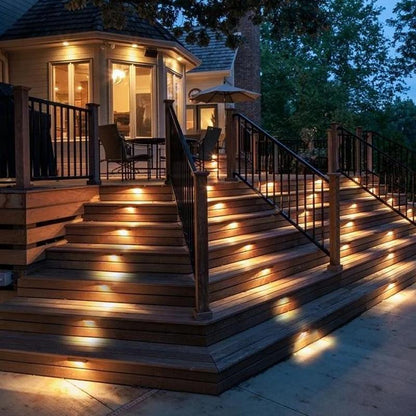 Garden Path Lights Solar Warm White Set of 4