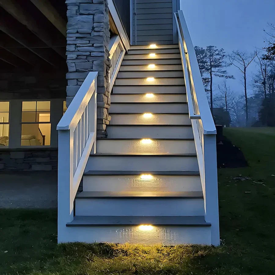 Garden Path Lights Solar Warm White Set of 4