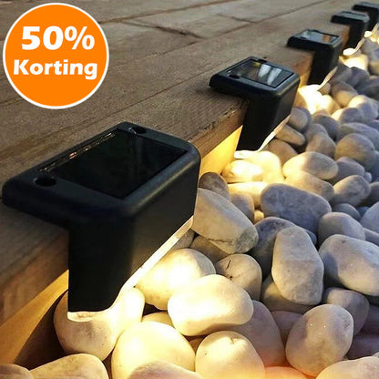 Garden Path Lights Solar Warm White Set of 4