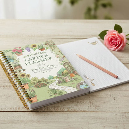Garden Planner A5 Undated Spiral-Bound Plant Care Tracker