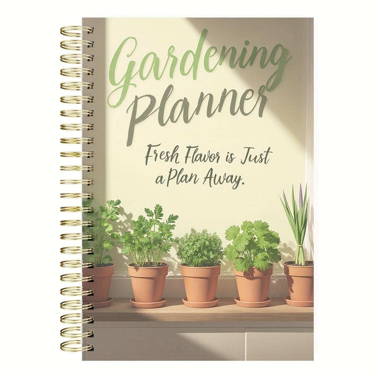 Garden Planner A5 Undated Spiral-Bound Plant Care Tracker