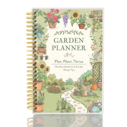 Garden Planner A5 Undated Spiral-Bound Plant Care Tracker
