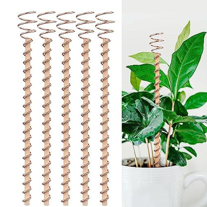 Garden Plant Stakes Pure Copper Set of 5