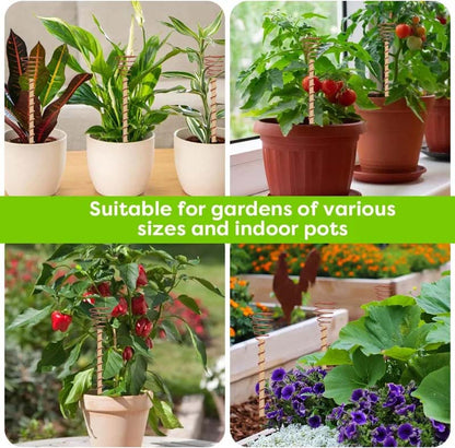Garden Plant Stakes Pure Copper Set of 5