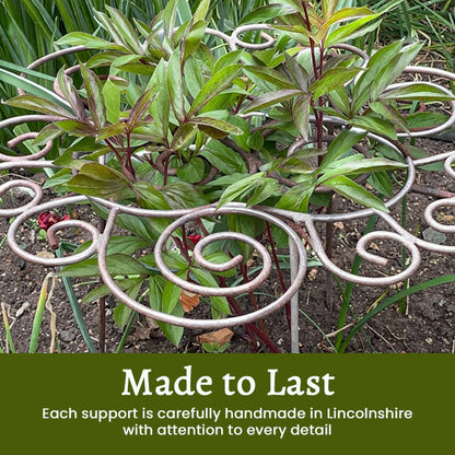 Garden Plant Support Sturdy Metal Decorative Scroll