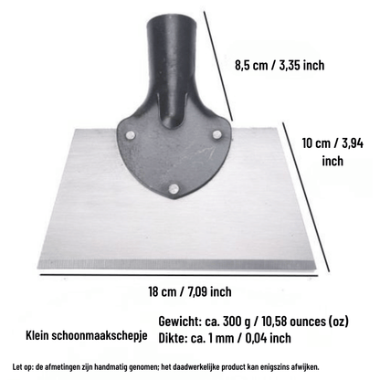Garden Scraper Sharp Manganese Blade & Ergonomic Wooden Handle