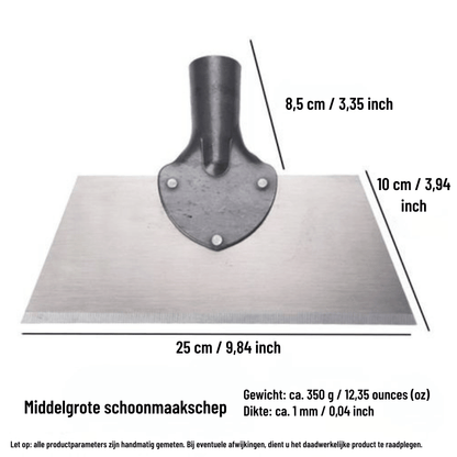 Garden Scraper Sharp Manganese Blade & Ergonomic Wooden Handle