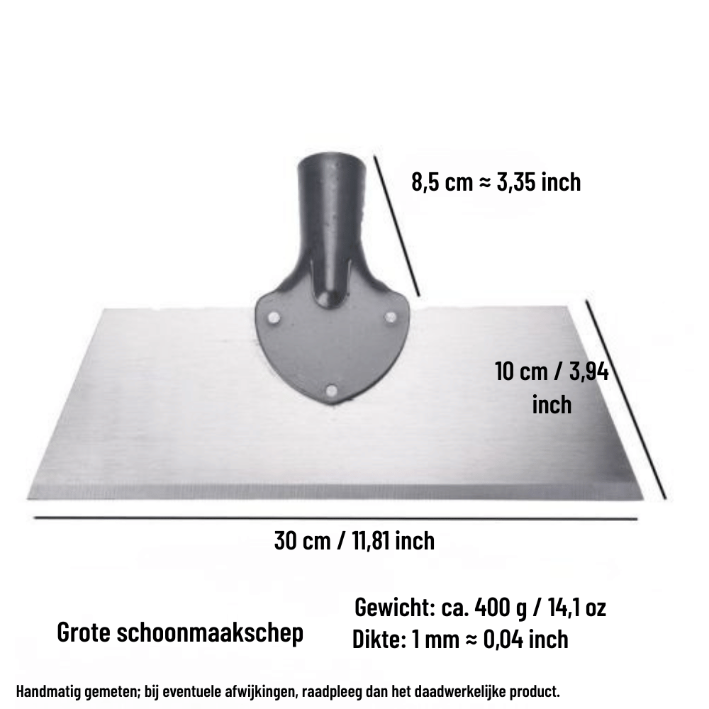 Garden Scraper Sharp Manganese Blade & Ergonomic Wooden Handle