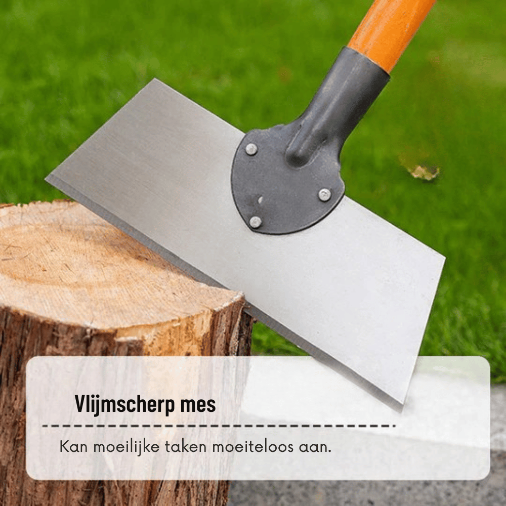 Garden Scraper Sharp Manganese Blade & Ergonomic Wooden Handle