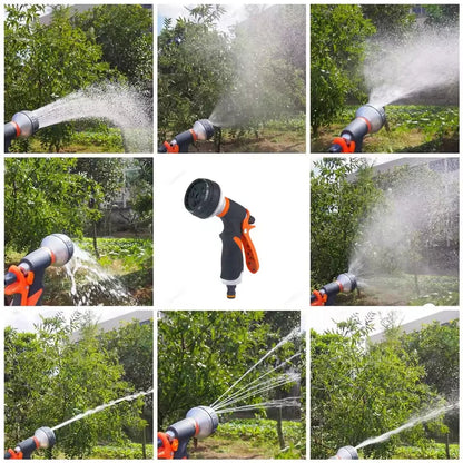Garden Spray Gun 8 Patterns Non-Slip & Locking Trigger