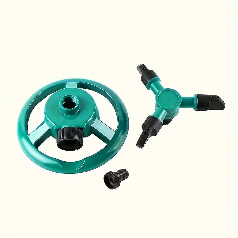 Garden Sprinkler 360° Rotating Spray Stable Base Hose Connector
