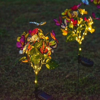 Garden Stake Light Solar-Powered Color-Changing Up To 8 Hours