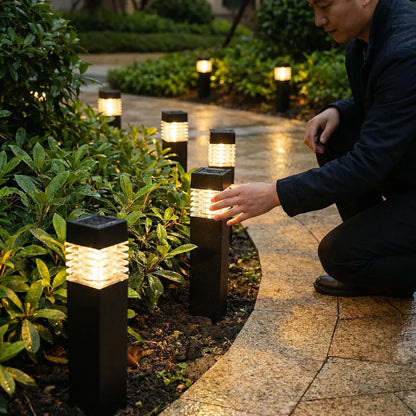 Garden Stake Lights Solar Powered LED Automatic Dusk Activation