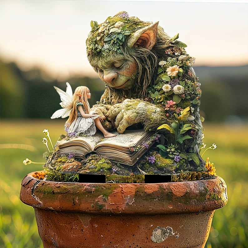 Garden Stake Weather-Resistant Acrylic Fairy-Tale Design