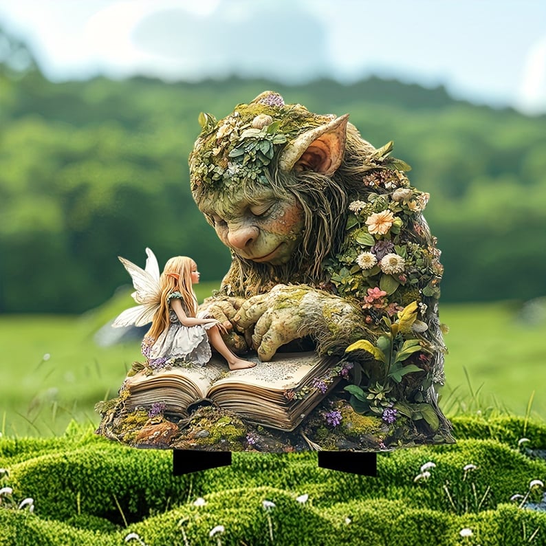 Garden Stake Weather-Resistant Acrylic Fairy-Tale Design