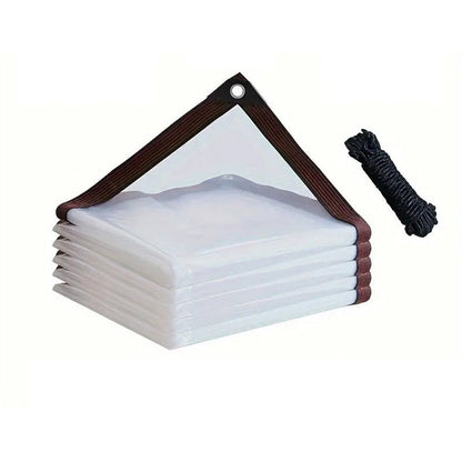 Garden Tarp Transparent Tear-Resistant Reinforced Grommets