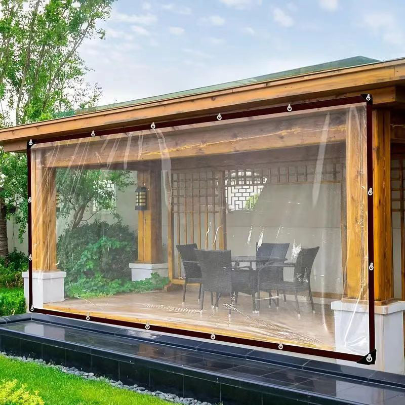 Garden Tarp Transparent Tear-Resistant Reinforced Grommets