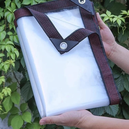 Garden Tarp Transparent Tear-Resistant Reinforced Grommets