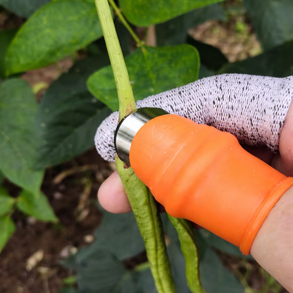 Garden Thumb Blades Curved Stainless Steel Silicone Holder