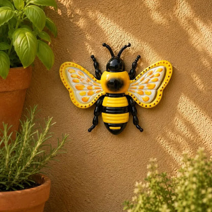 Garden Wall Decor Hand-Painted Weatherproof Metal Set of 3