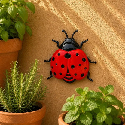 Garden Wall Decor Hand-Painted Weatherproof Metal Set of 3