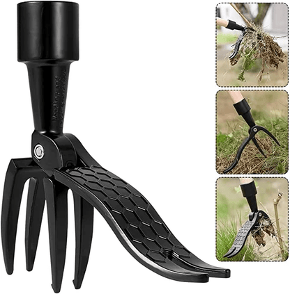 Garden Weed Puller Four-Claw Foot Pedal Rust-Resistant Steel