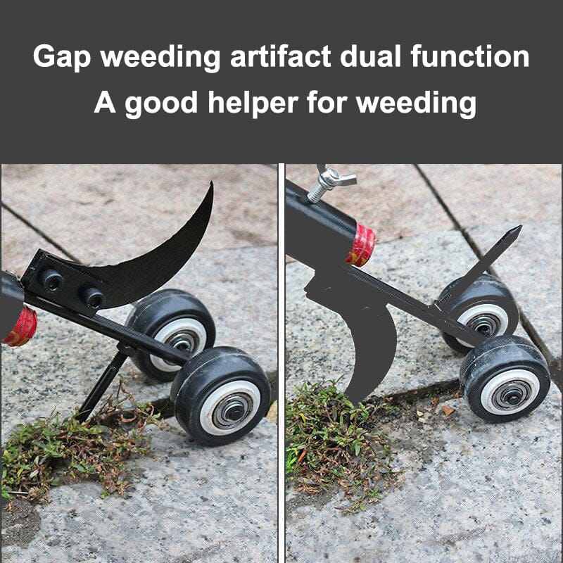Garden Weed Remover Adjustable Handle & Wheels