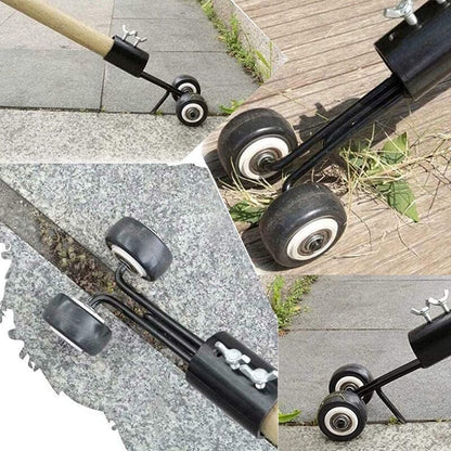 Garden Weed Remover Adjustable Handle & Wheels