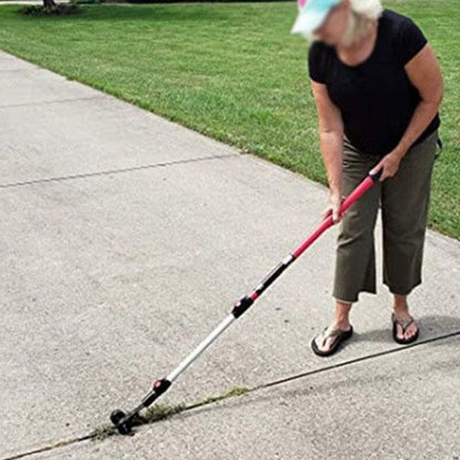 Garden Weed Remover Adjustable Handle & Wheels