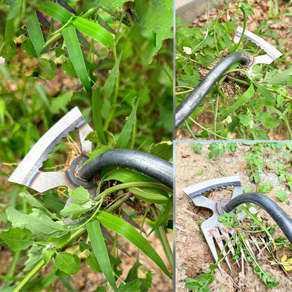 Garden Weed Remover Stainless Steel Claws & Ergonomic Handle