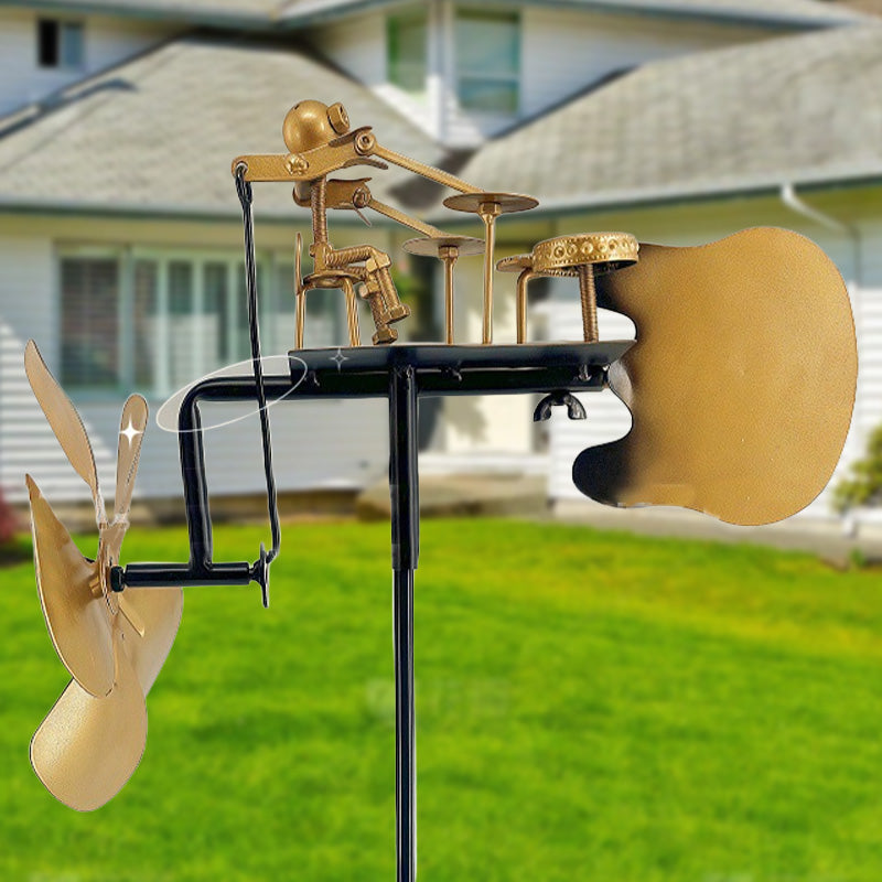 Garden Wind Chime Kinetic Musical Iron & Aluminum