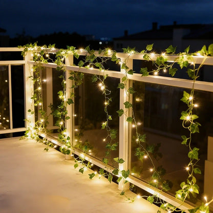 Garland Lights Artificial Foliage Warm White Twinkle Modes