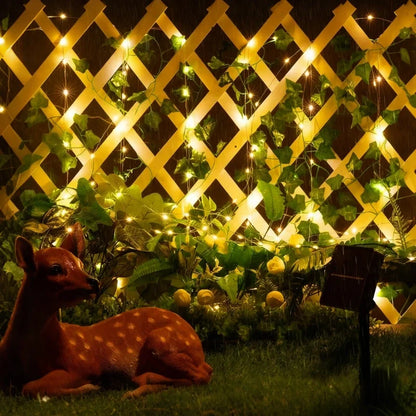 Garland Lights Artificial Foliage Warm White Twinkle Modes