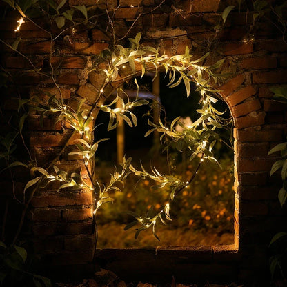Garland Lights Artificial Foliage Warm White Twinkle Modes