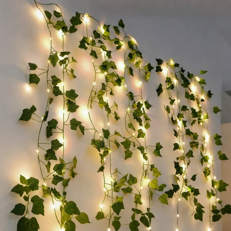 Garland Lights Artificial Foliage Warm White Twinkle Modes