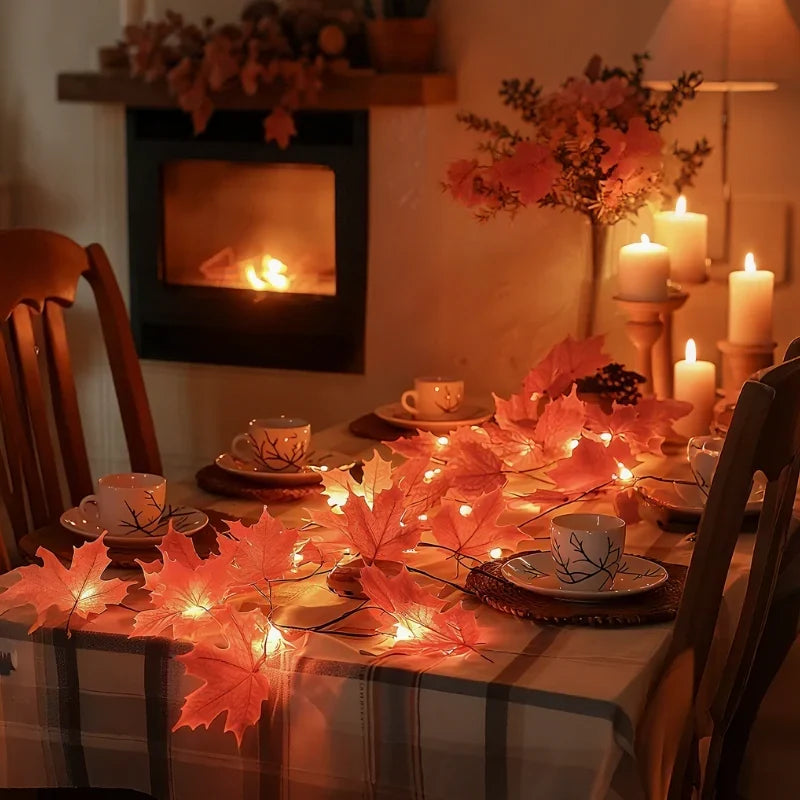 Garland Lights Artificial Foliage Warm White Twinkle Modes