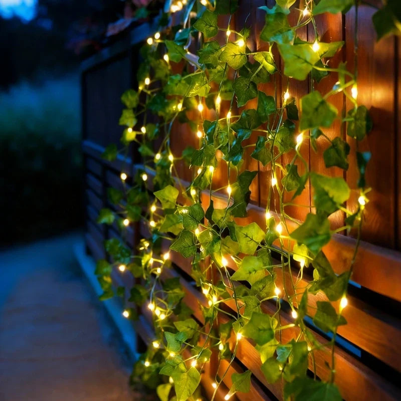 Garland Lights Artificial Foliage Warm White Twinkle Modes