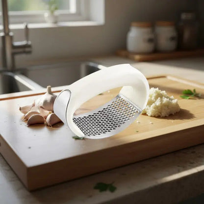 Garlic Press No-Peel Whole Clove Stainless Steel