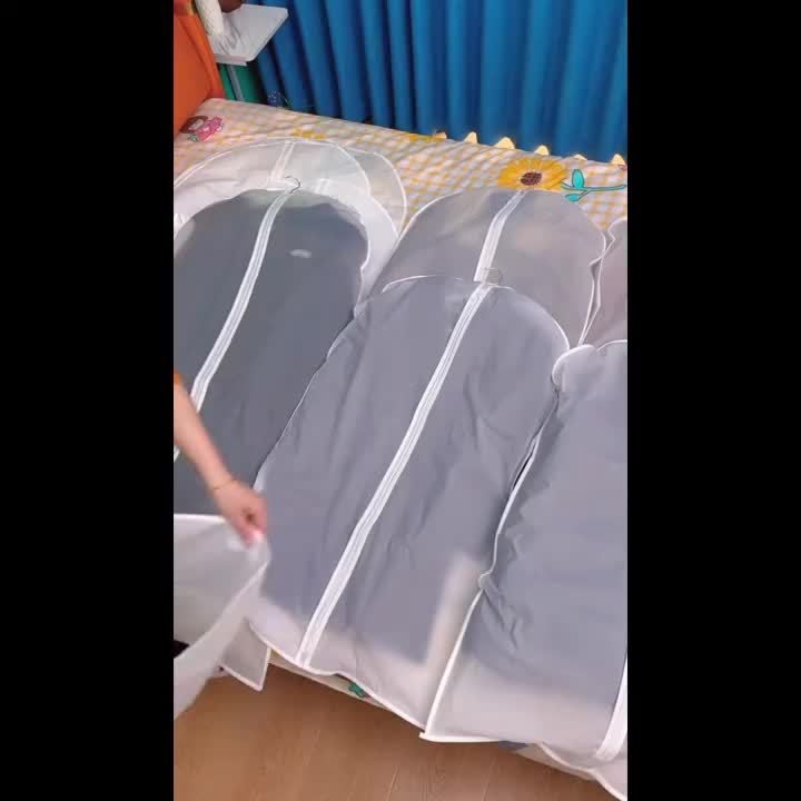 Garment Bag Set Transparent PEVA Water-Repellent & Washable