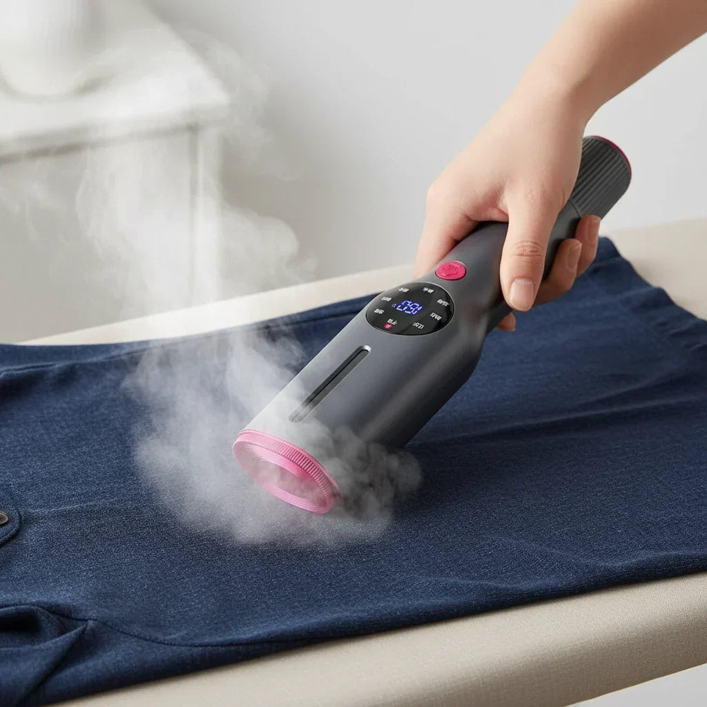 Garment Steamer Handheld Vertical Steam Compact Travel Design
