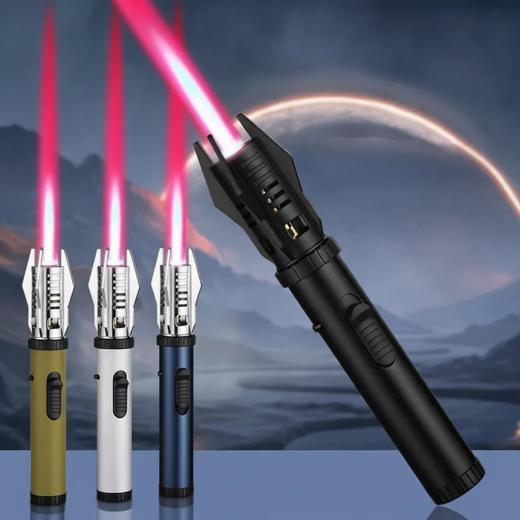 Gas Lighter Windproof Jet Flame 360 Degree Rotatable